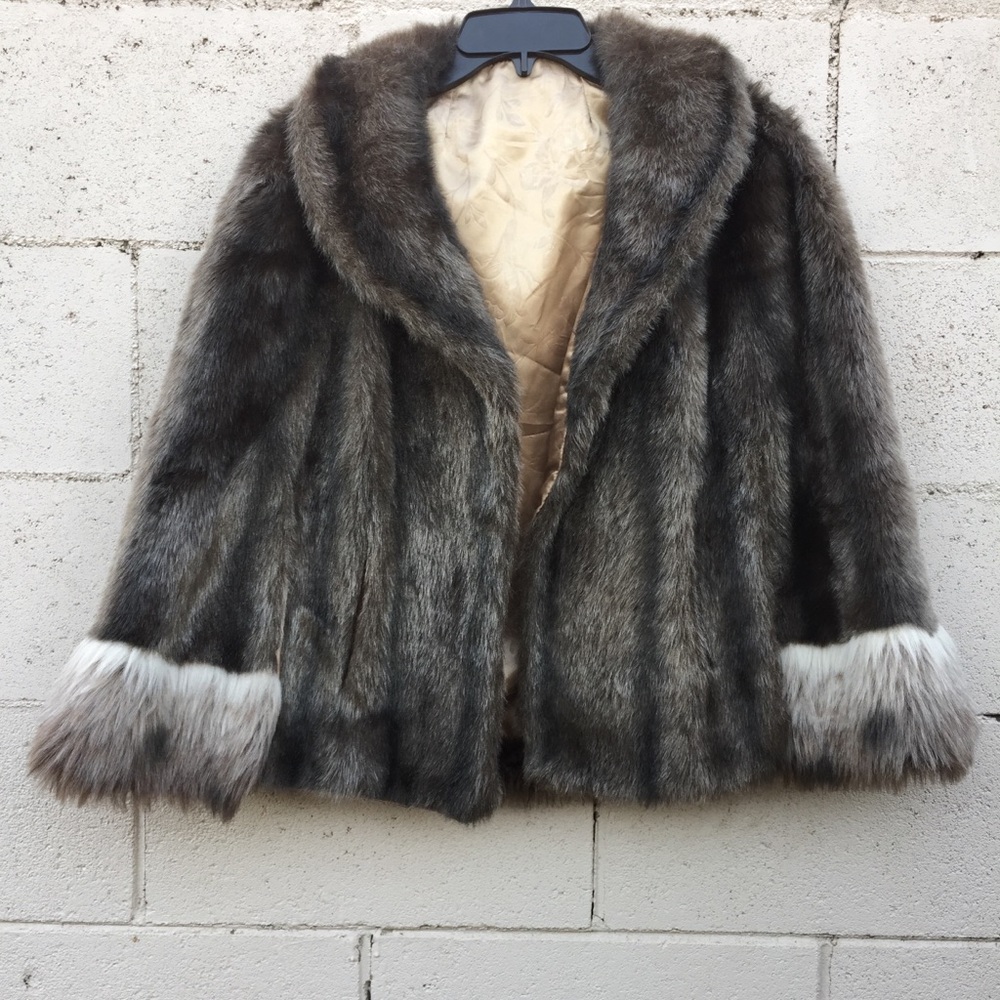 Vintage Faux Fur Cape